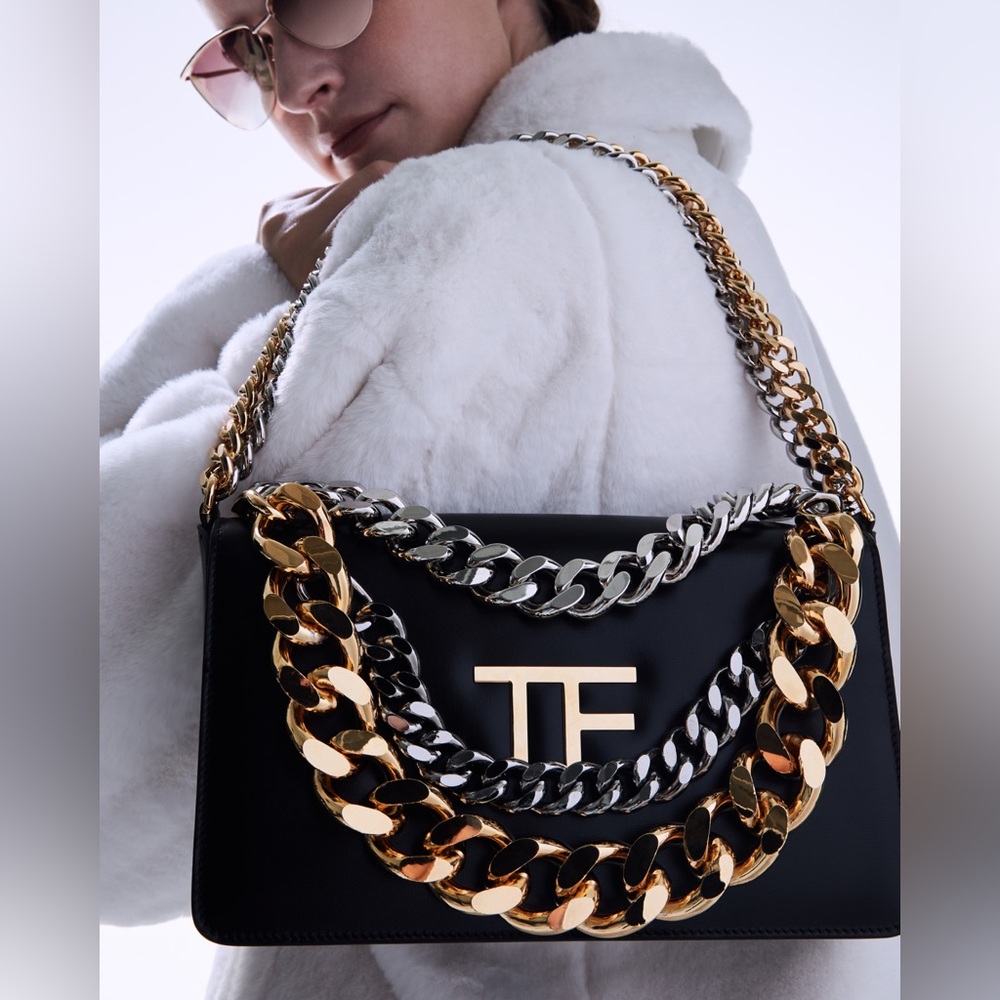 Tom Ford Pamellato Triple Chain Crossbody Bag